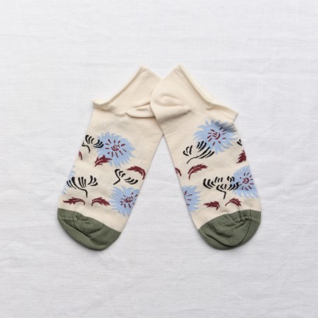Ankle sock Flowers Natural